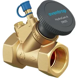 Oventrop HydroCom Strangabsperrventil 1062724 DN 15, Rp 1/2, PN 16, beiderseits Innengewinde, Messing
