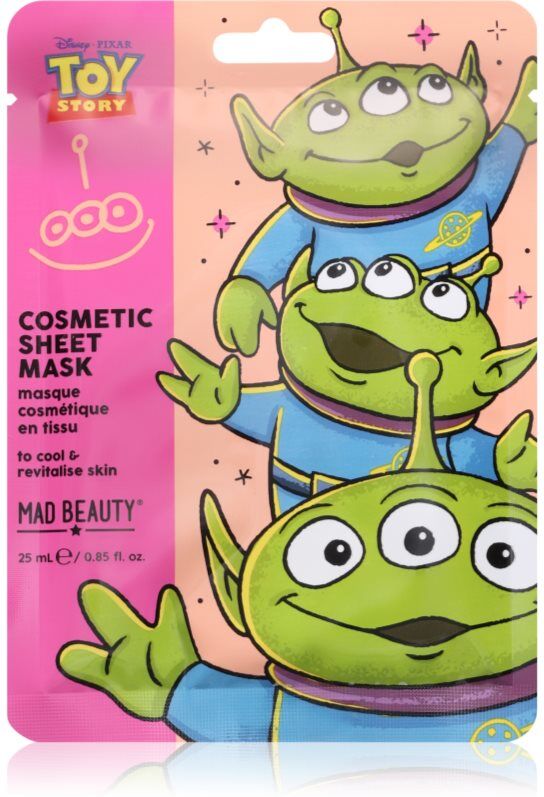 Mad Beauty Toy Story Cosmetic Face Mask sheet mask Alien 25 ml