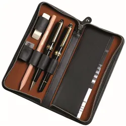 Alassio, Etui, Schreibger„te-Etui, fr 3 Schreibger„te, schwarz