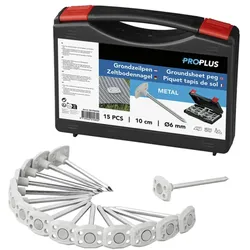 Set Zeltnägel ProPlus 361736V02 Metallnägel in einer Schachtel 15 Stück.