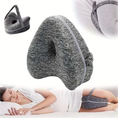 Uplift Essentials Orthopedic Memory Foam Leg & Knee Pillow light Grey