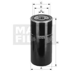 Filter Arbeitshydraulik MANN-FILTER WD 13 145/6