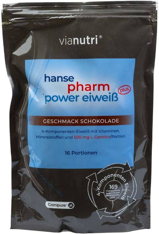 Hansepharm Power Eiweiss Plus Protein Shake Pulver Schokolade 500g