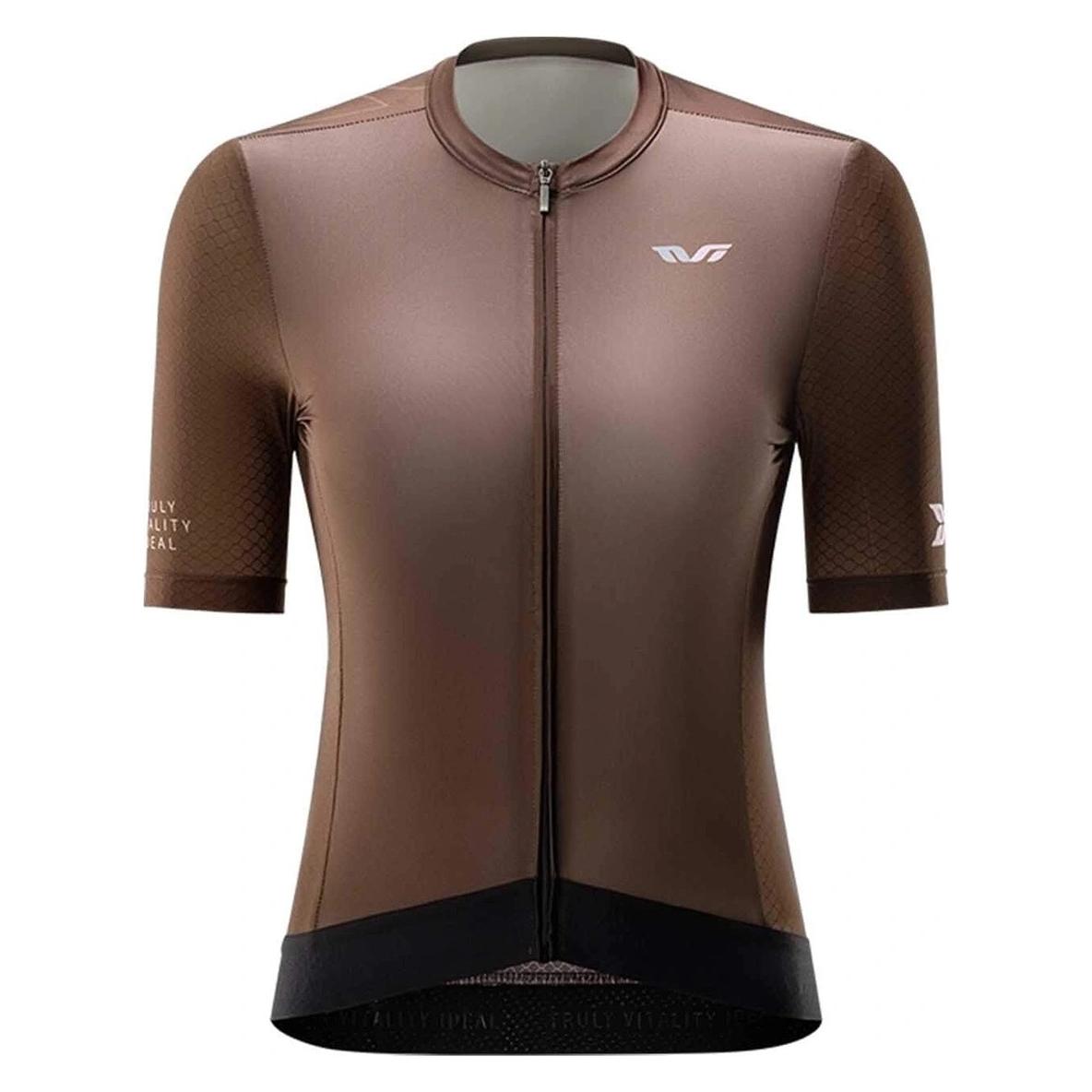 Rockbros 15110007003 TVI Damen-Radtrikot Kurzarm Grösse S - Braun (S) (ROCKBROS)