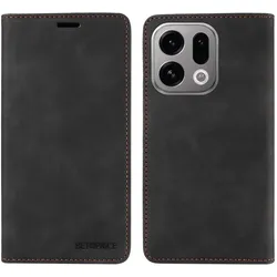 Cover-Discount OPPO Find X9 - Vintage Flip Case (Oppo Find X9), Smartphone Hülle, Schwarz