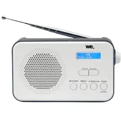 We-Vibe Radio portable DAB+/DAB/FM, double alarme, écran LCD, batterie rechargeable de 2 (DAB, DAB+, FM), Radio