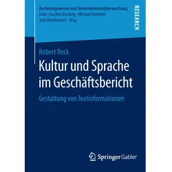 Kultur und Sprache im Geschäftsbericht, Fachbücher von Robert Reck