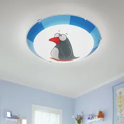 Decken Wand Lampe Baby Spiel Zimmer Jungen Mädchen Tier Motiv Leuchte Pinguin EGLO 78187