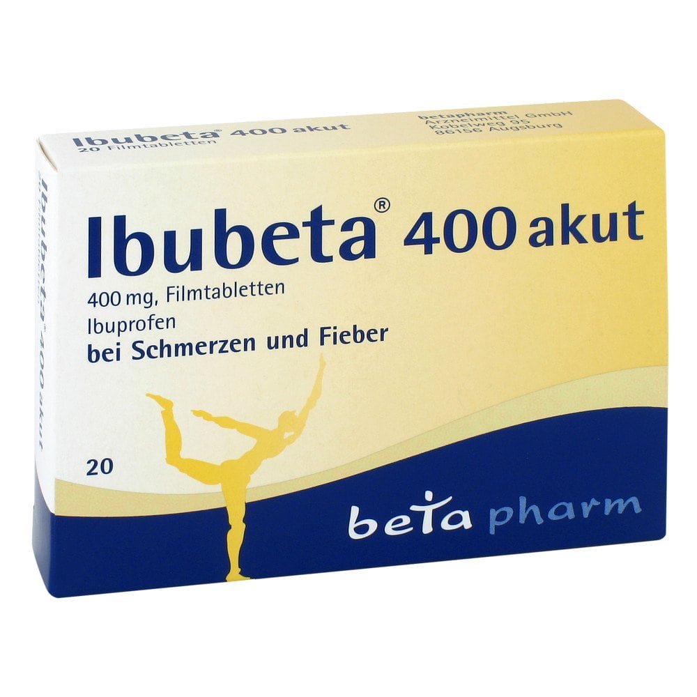 betapharm Arzneimittel GmbH Ibubeta 400 akut 00179737