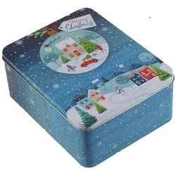 Gawol Gebäckdose Winterlandschaft - blau|weiß