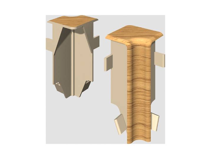 Egger Innenecke 6 cm Eiche karamell neues kubisches Profil 2 Stück