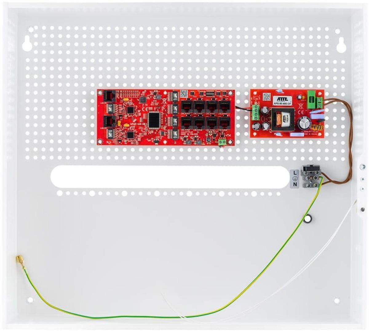 IP-Switch mit PoE für bis zu 8 IP-Kameras, 8P+2G, Modell ATTE IP-8-20-H