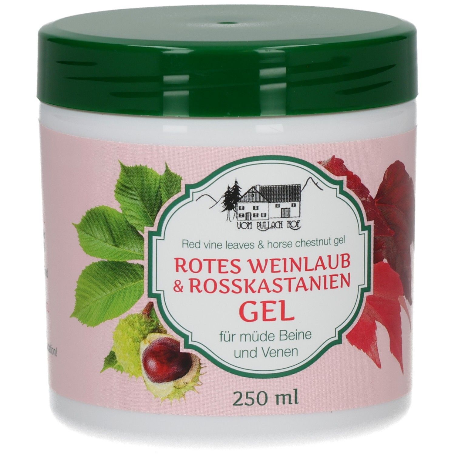 Vom Pullach Hof- rotes Weinlaub & Rosskastanien Gel 250ml - Allgäu 250 ml