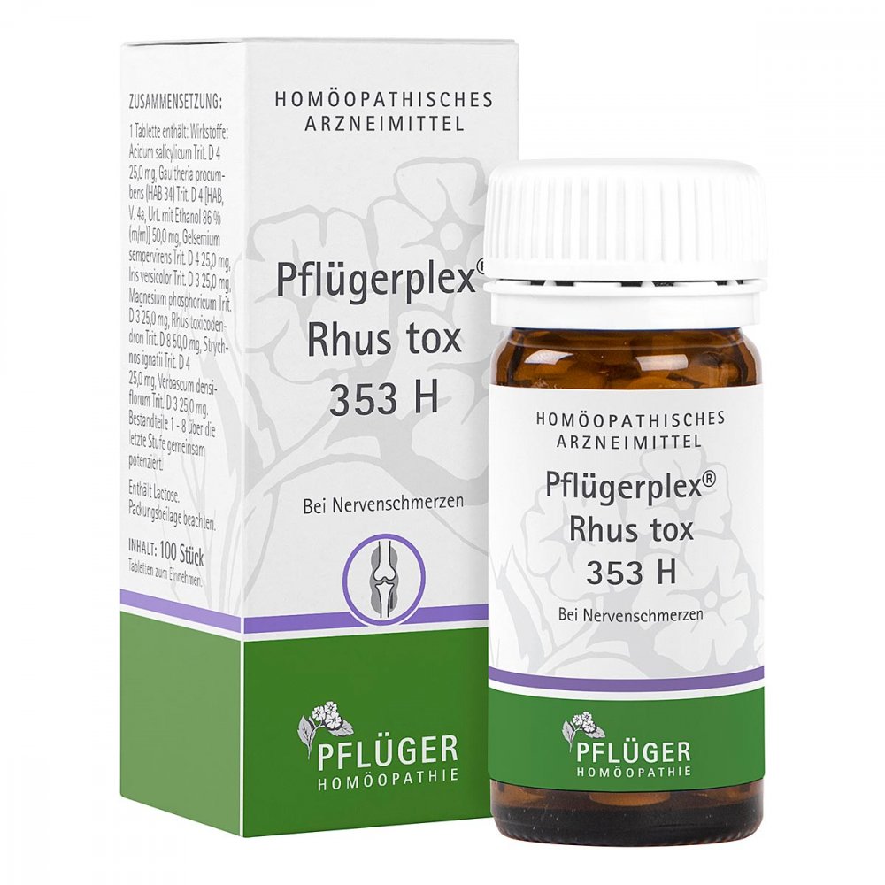 Homöopathisches Laboratorium Alexander Pflüger Gmb Pflügerplex Rhus tox 353 H Tabletten 00868224