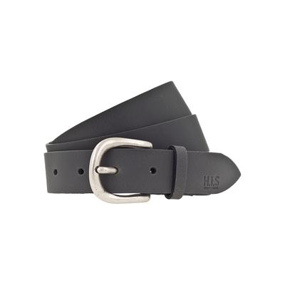 Ledergürtel H.I.S, Damen, Gr. 95, grau, Rindsleder, unifarben, Gürtel Ledergürtel, in verschiedenen Farben mit dezenter Markenprägung - bis Gr. 125