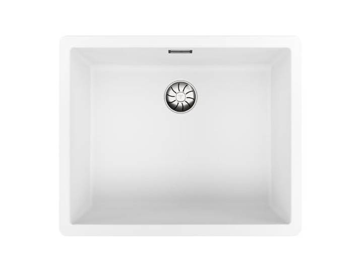 TEKA Tegranite+ Spüle mit 1 Becken, Doppelinstallation, zum Einbauen oder unter der Arbeitsplatte, stoßfest, nicht poröses Finish, Tiefe 20 cm, Modell Radea R10 50,40 M-TG