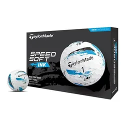 Taylor Made Speed Soft INK Golfball 12er weiss/schw/blau