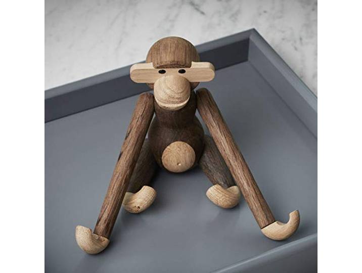 Kay Bojesen Singe petit Personnages 18.5 cm Singe Décoration de Noël\, bois clair