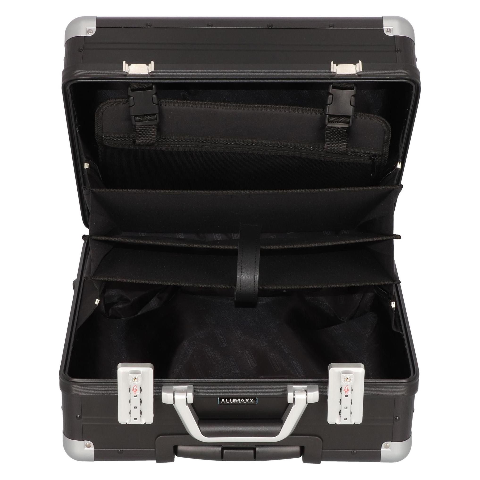 Alumaxx Pilotenkoffer GEMINI Aluminium schwarz (35 l) (45173)