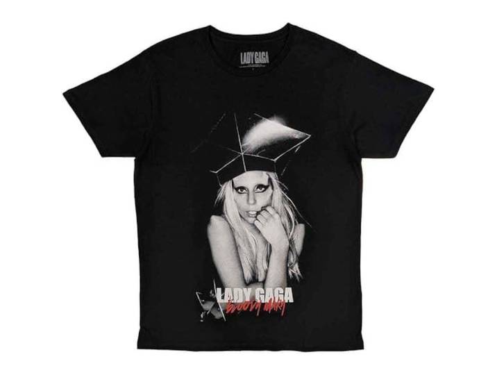 Lady Gaga T Shirt Bloody Mary nieuw Officieel Unisex Zwart L