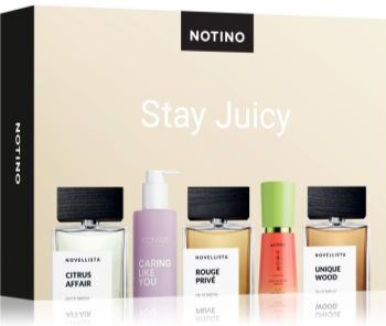 Beauty Discovery Box Notino Stay Juicy conjunto unissexo . Discovery Box Notino Stay Juicy