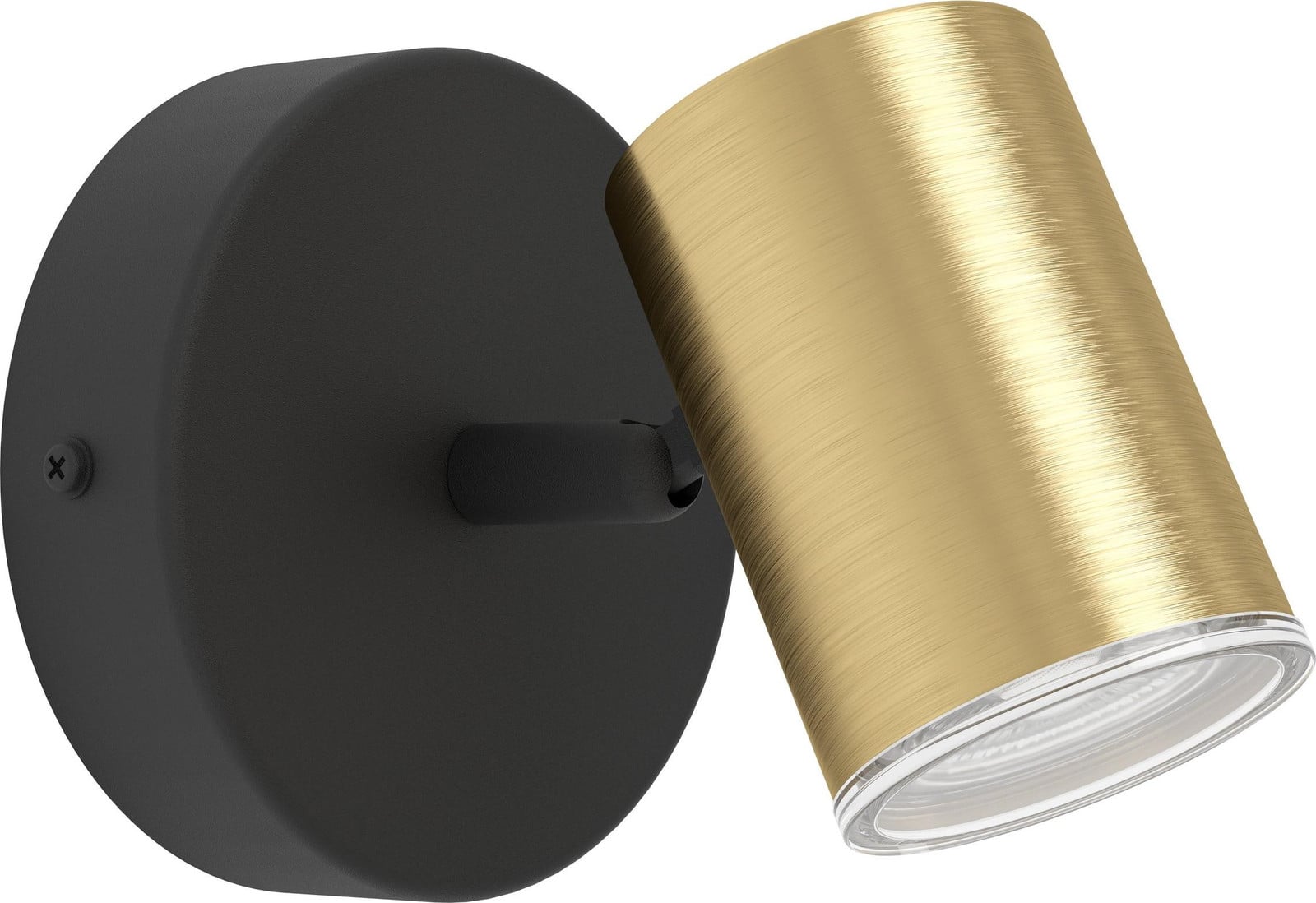 Eglo Wandspot Consuma - Zwart met Goud/Messing - IP44 - GU10