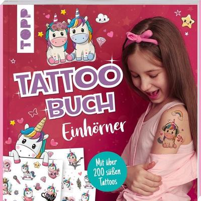 Tattoobuch Einhörner, Taschenbuch von Frechverlag, Frechverlag GmbH, 978-3-7358-9079-5