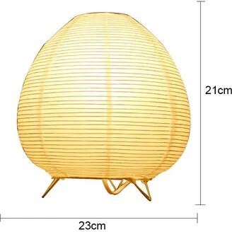 Perfect Picks Market Japanese Lantern LED Table Lamp Elegant Rice Paper Light For Living Room, Bedroom, Or Study us Plug