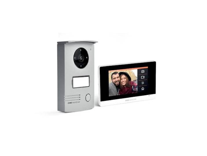 SCS Sentinel - PVF0040 - Interphone Vidéo Filaire - Portier Vidéo 2 Fils Écran Tactile 4\,3\ -Visiophone Filaire\, Platine de Rue\, Support Mural\, Adaptateur\, Visserie - VisioDoor 4.3+ - Garantie 5 ans