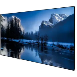 DELUXX Cinema Hochkontrast-Rahmenleinwand SlimFrame 243 x 136cm, 110` - DARKVISION