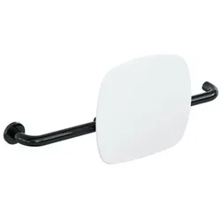 Hewi 801 Rückenstütze 801.51.9261L90 Wandabstand 150mm, Ausführung links, Lehne signalweiß, tiefschwarz