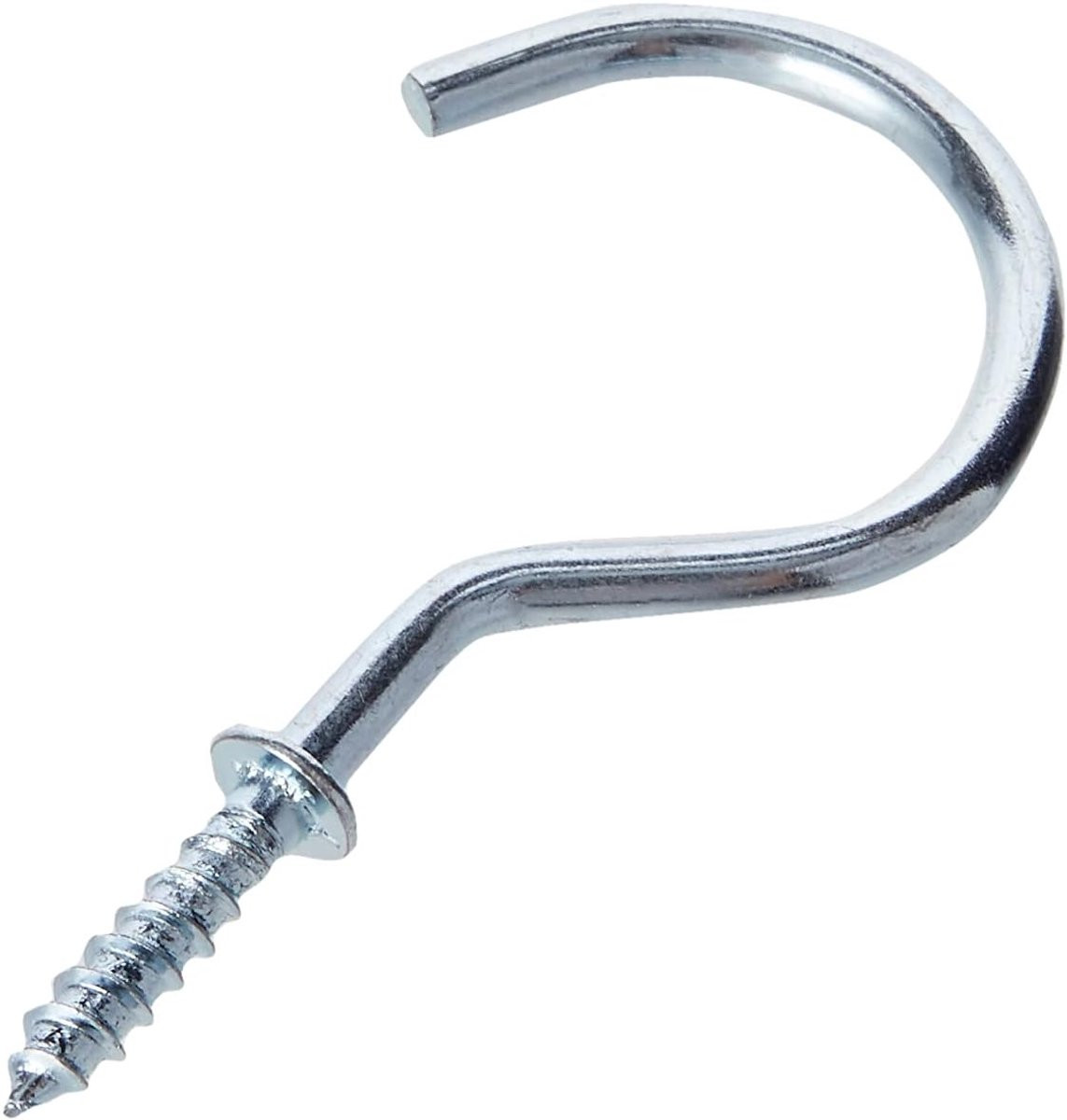20x Chromen Ophanghaken 50mm - Wit - Sterke haken voor diverse toepassingen