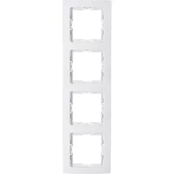 Kopp 308702000 HK05 - Abdeckrahmen 4-fach, Farbe: arktisweiß