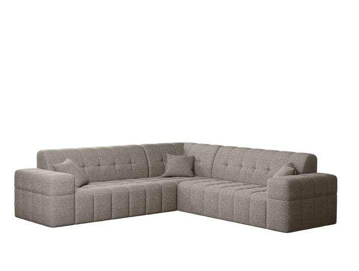 Kaiser Möbel Ecksofa Corner 246x246 cm Eckcouch NIMES stoff Verita Warmbeige