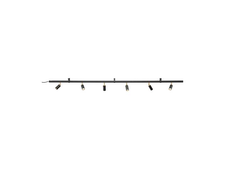 Örsjö Belysning Starlight 6 Wand- und Deckenleuchte Schwarz Strukturlack RAL 9016