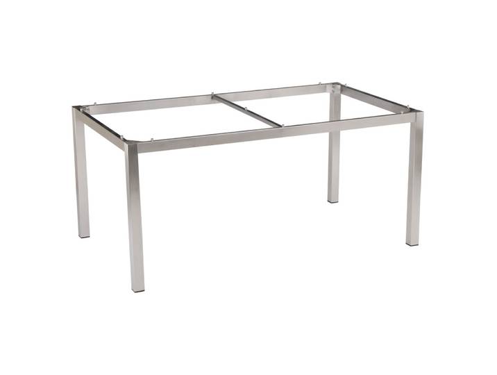 Stern Edelstahl Tischgestell 250x100 cm, Vierkantrohr