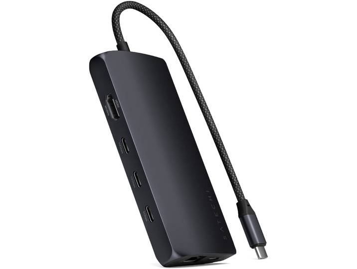 Multiport Satechi Grau Aluminium - Farbe: midnight