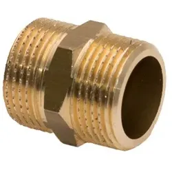 Messing Gewindefitting Sechskantnippel 3/4"