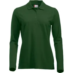 CLIQUE Classic Marion langarm Poloshirt Damen 68 - flaschengrün XS