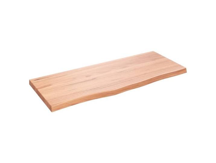 vidaXL Waschtischplatte Waschtischplatte Hellbraun 100x40x(2-4) cm Massivholz Behandelt