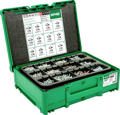 SPAX systainer³ T-Loc Möbelbau 5000009172011 Schrauben-Satz 1 Set