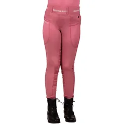 QHP Reithose Reitlegging Junior Kinder Jady Halbbesatz Desert rose FS/23, QHP_19_Gr.: 128