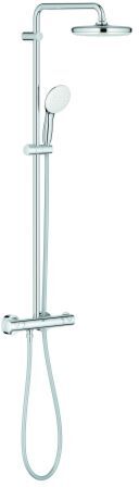 Grohe Tempesta 210 Duschsystem 26811001 mit Thermostatbatterie für die Wandmontage, chrom