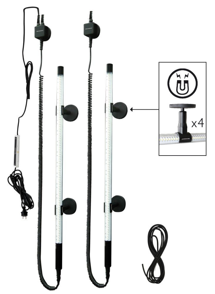 Scangrip Set Line Light 2-POST professionele verlichting wit en zwart