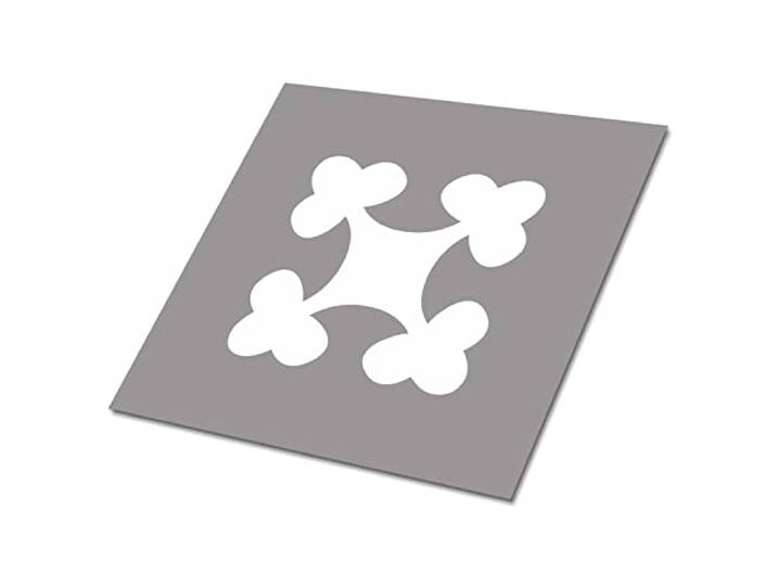 Decormat Selbstklebende Vinylfliesen Dekoartikel Aufkleber Satz von 9 Fliesen - 30x30 cm Grau Bodenbeläge PVC Wandfliesen für die Küche Fliesenaufkleber - Vereine
