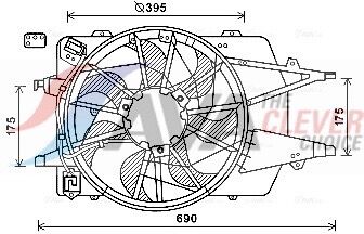 Ava Clever Choice Lüfter, Motorkühlung Fd7577 Für Ford