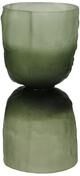 BIDK Home "Vase Glass Hurricane Green Dia 3.5"""