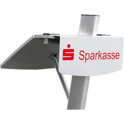 König & Meyer 12383 - Werbeschild (ohne Logo), silber
