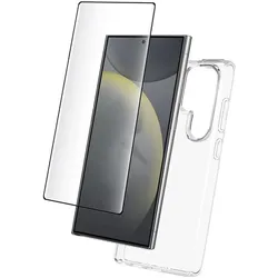 Bigben PACKSILIVTGS25U Schutz-Set (Samsung Galaxy S25 Ultra), Smartphone Hülle, Transparent