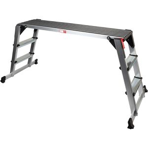 KS-Tools Arbeitsplattform 800.0985, 120 x 30cm, Standhöhe 73cm, Aluminium, bis 150kg, klappbar